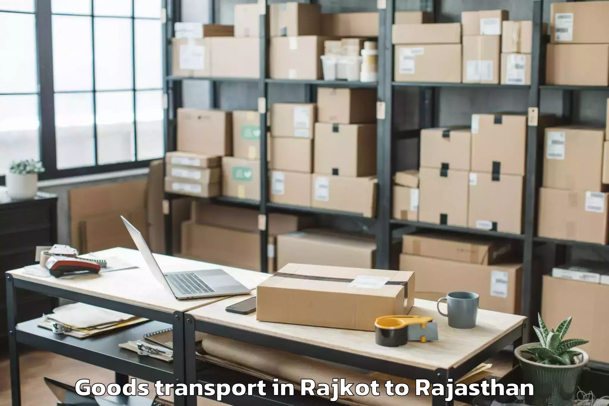 Easy Rajkot to Udpura Goods Transport Booking